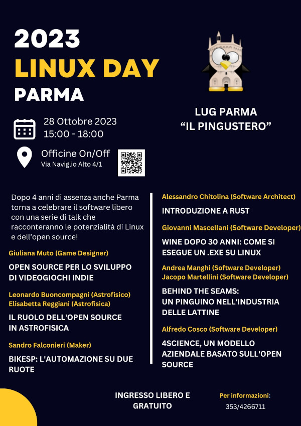 Programma del Linux Day 2023